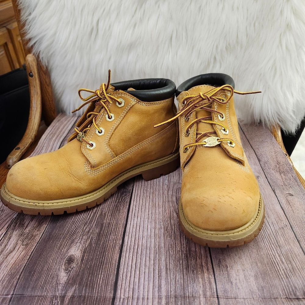 Timberland Nellie Wheat Waterproof Lace-up Leather Chukka Boots‎ Sz 7.5